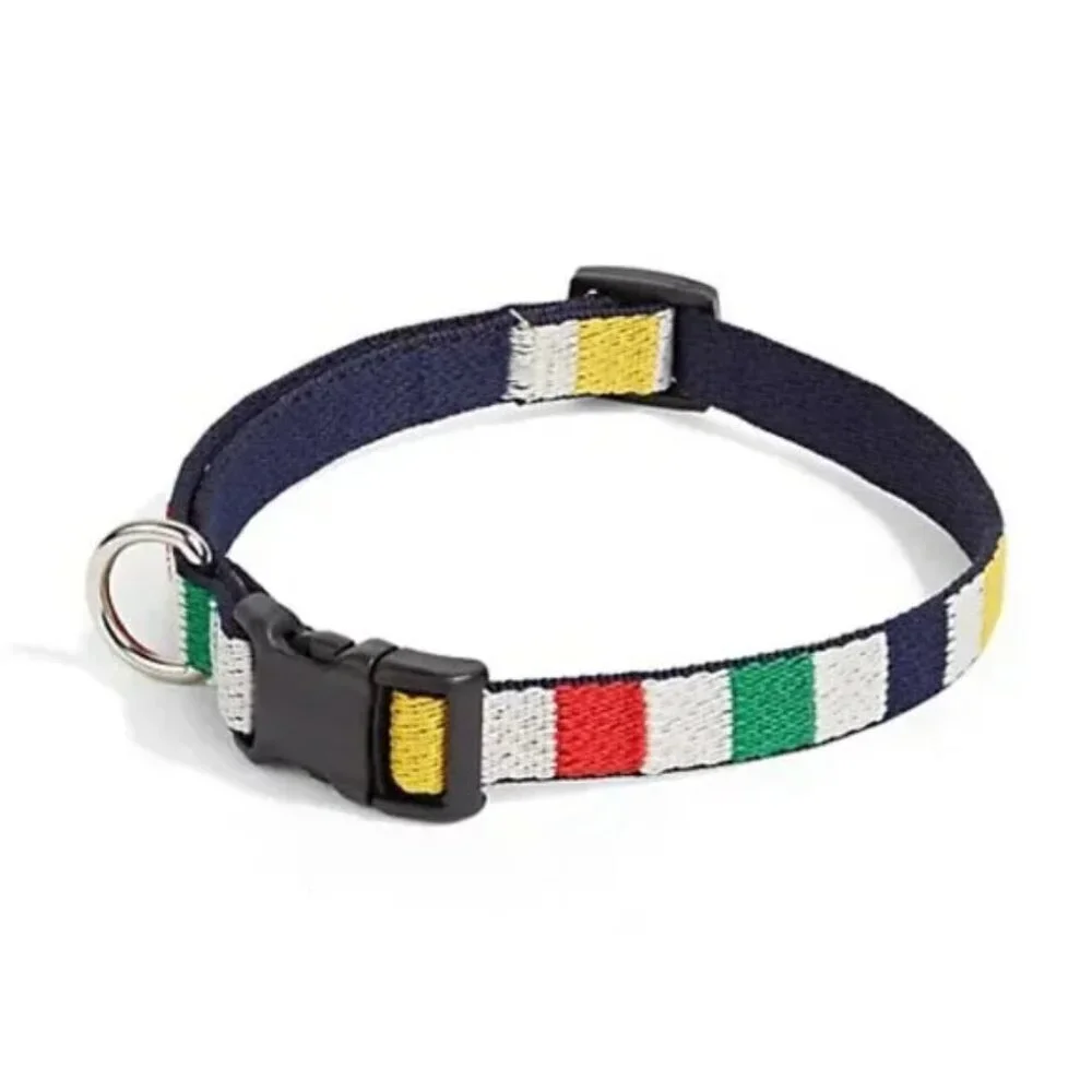 New Hudson Bay Company The Harry Barker Collection Stripes Dog Collar Large NWT